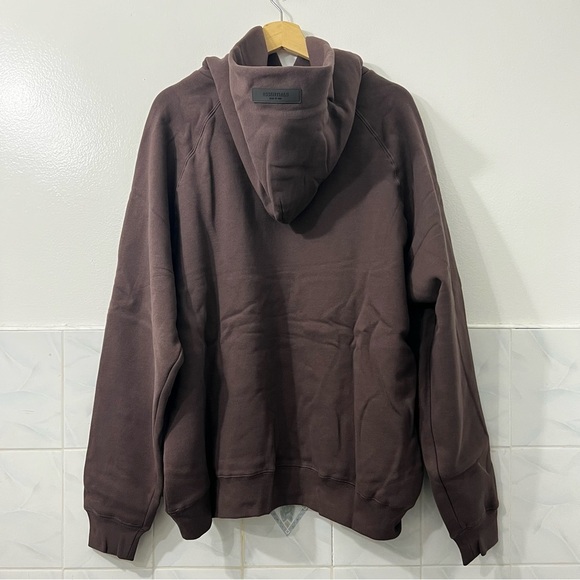 NWT Fear of God Essentials Hoodie & Sweatpants Set Plum Black Oversized Large - Picture 4 of 15